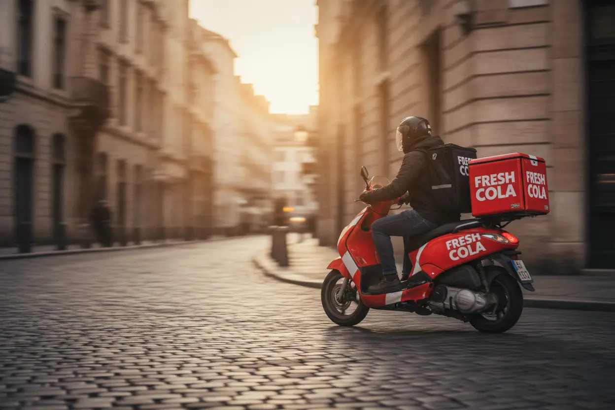 Thousands of couriers carry your brand across the city. Every day