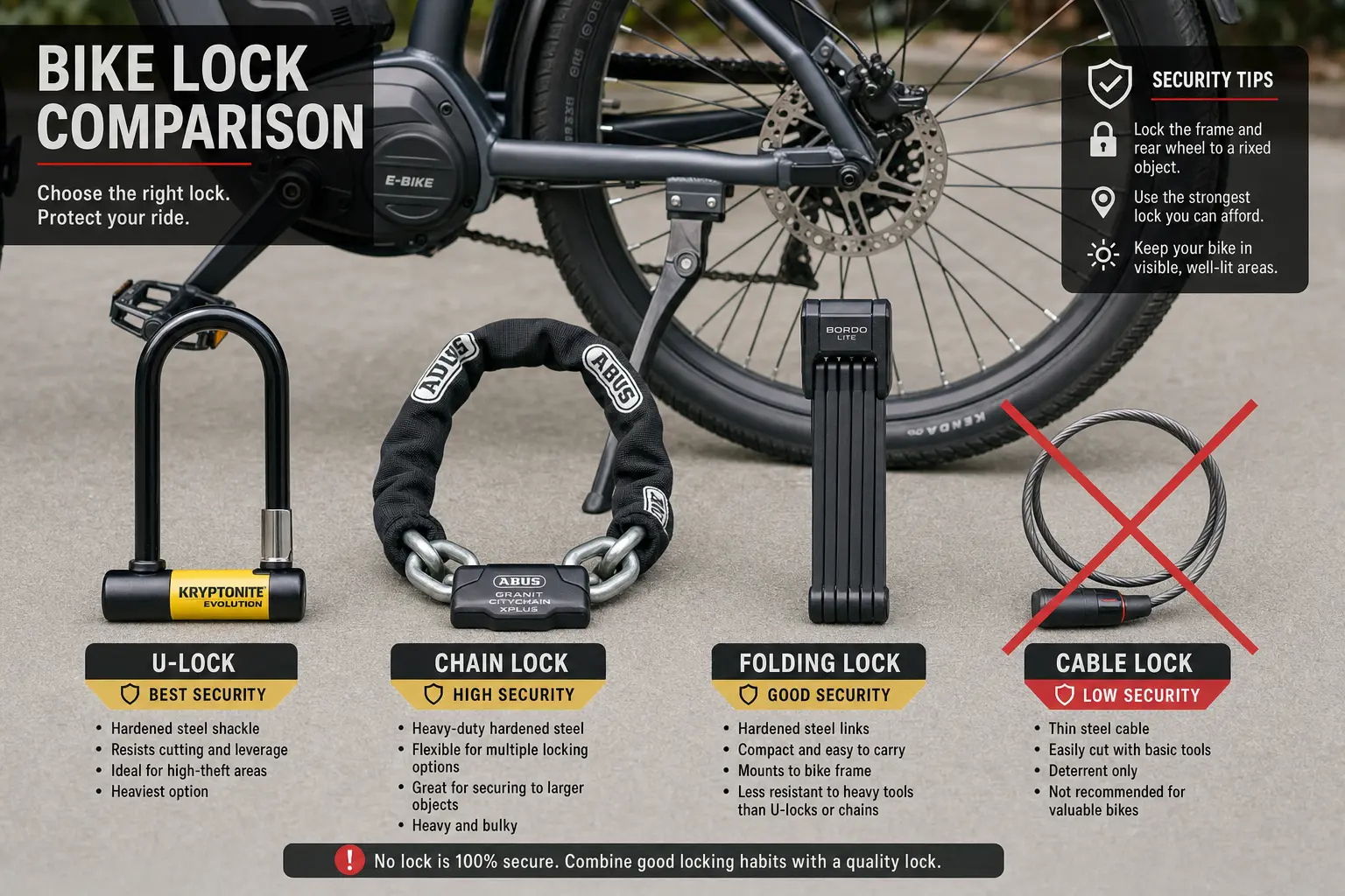 Wybór zamka: U-lock, łańcuch i drugie zabezpieczenie